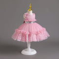Ready-to-ship wholesale tulle children's dresses, cake princess dresses, baby girl's first birthday dresses, flower girl dresses