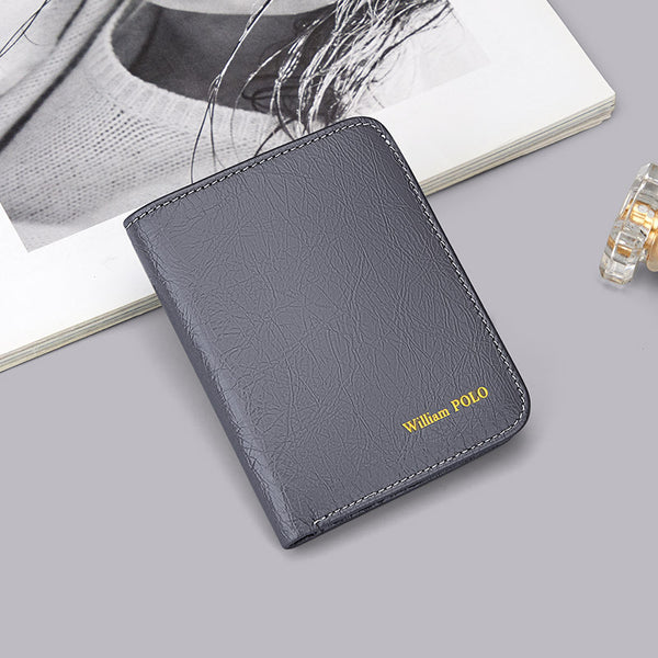 Emperor Paul wallet, women's leather wallet, women's simple change bag, light and high-end small wallet, women's