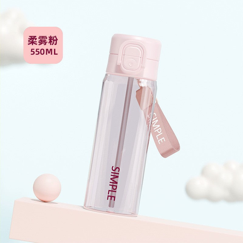 Here are a few options, depending on the specific nuance you want to convey:  **option 1 (focus on functionality):**  "men's sports tumbler 2026 - new portable design for students, perfect for school. includes straw and plastic construction for easy tea b