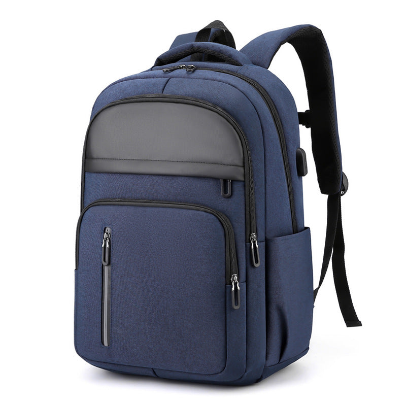 Processing custom 2023 spring backpack men's casual business computer bag large capacity multi-functional student book