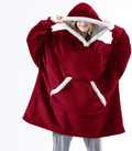 barcode pullover fleece pajamas heattech tv blanket outdoor cold-proof nightgown couple wear sweatshirt fleece heattech
