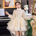 Girls' formal dresses princess gowns cross-border e-commerce little girl train tulle performance tutu dress wholesale children's clothing