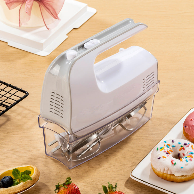 Electric hand mixer cx-6617, 5-speed, household kneading & baking hand mixer with storage box