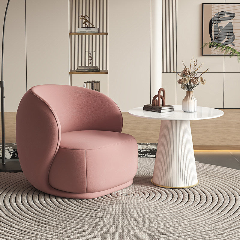 Minimalist cream style living room single sofa chair designer bedroom sofa chair japanese lazy casual sofa