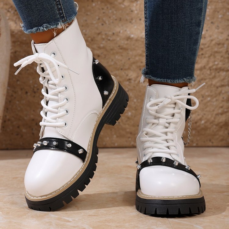 autumn new arrival: plus-size chunky sole martin boots for women (sizes 36-43). wholesale available. dropshipping to  and