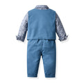 Boys' european and american style vest and pants set - autumn  collection - gentleman outfit for kids - perfect for baby's birthday, first birthday celebration, and stylish occasions