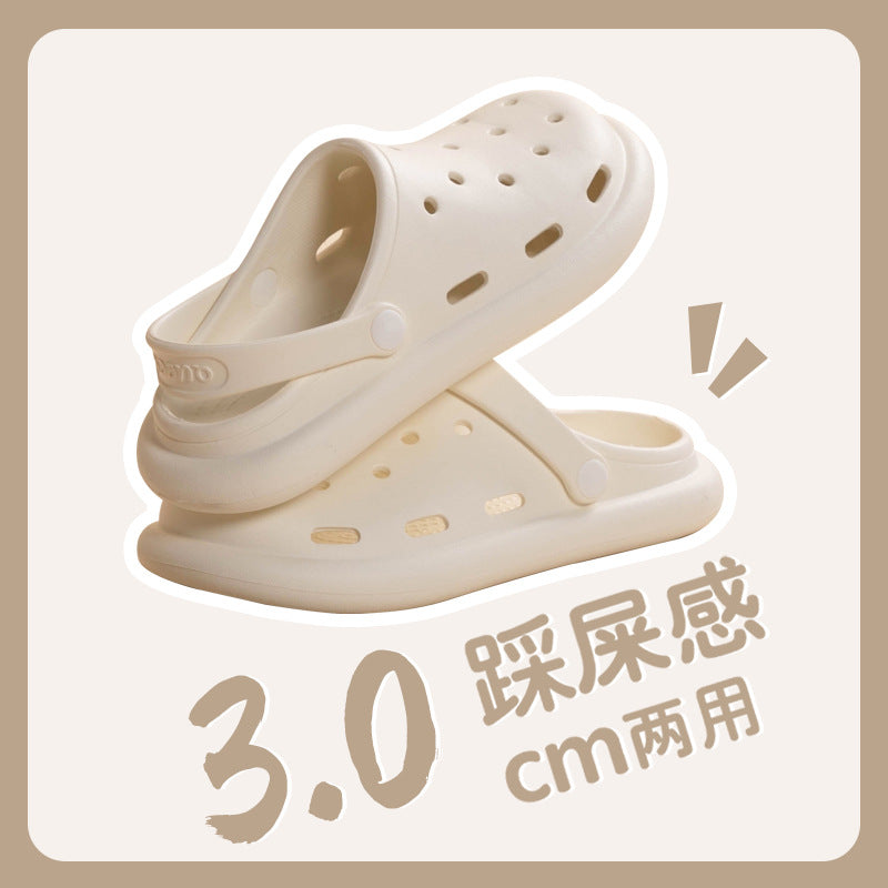 Crocs women's sandals 2023 summernew arrivalpopularthick solecute cartoon toe cap beach slippers trendy ins