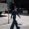 women's clothing,  style: european, american, and korean-inspired casual, minimalist, and versatile long-sleeved denim sets, perfect for work or everyday wear. fashionable and retro