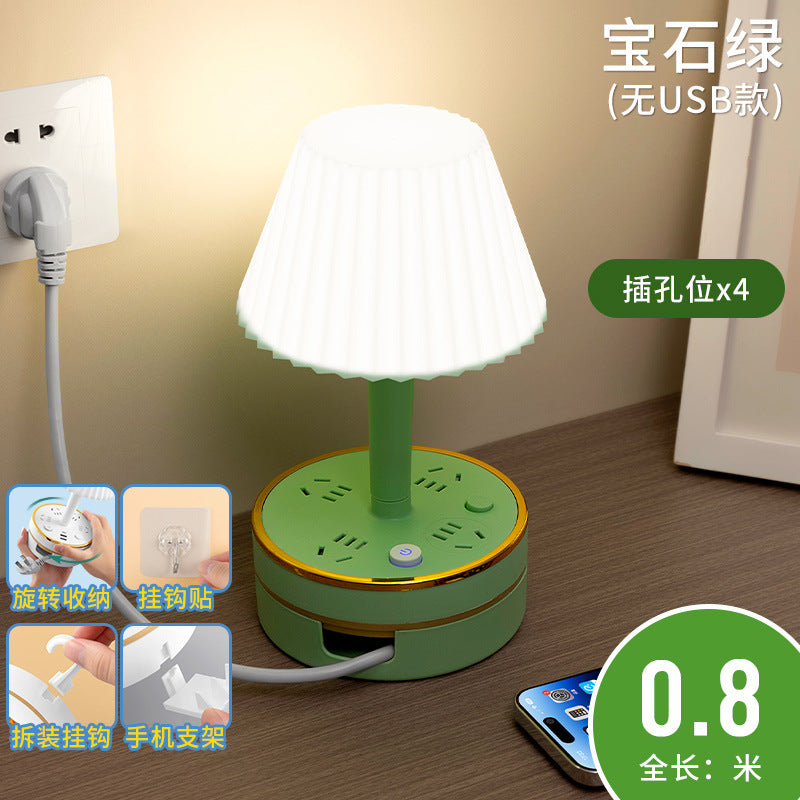 Master bedroom table lamp bedside lamp modern decorative atmosphere night light baby feeding eye protection soft light sleep usb socket