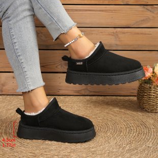 Plus size women's snow boots for export - new autumn/winter  collection: thick-soled, fleece-lined, extra thick, warm cotton shoes for women