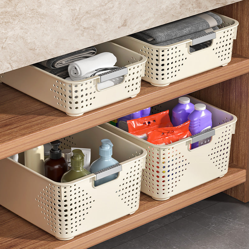 Miscellaneous storage basket for homeplastic storage box snack toy storage basket kitchen storage desktop storage box