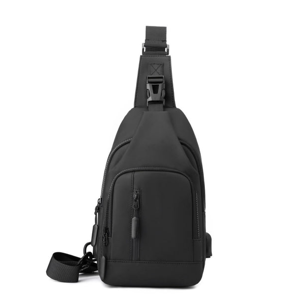 New urban fashion men's breast bag leisure trend outdoor sports shoulder bag commuter travel messenger bag wholesale