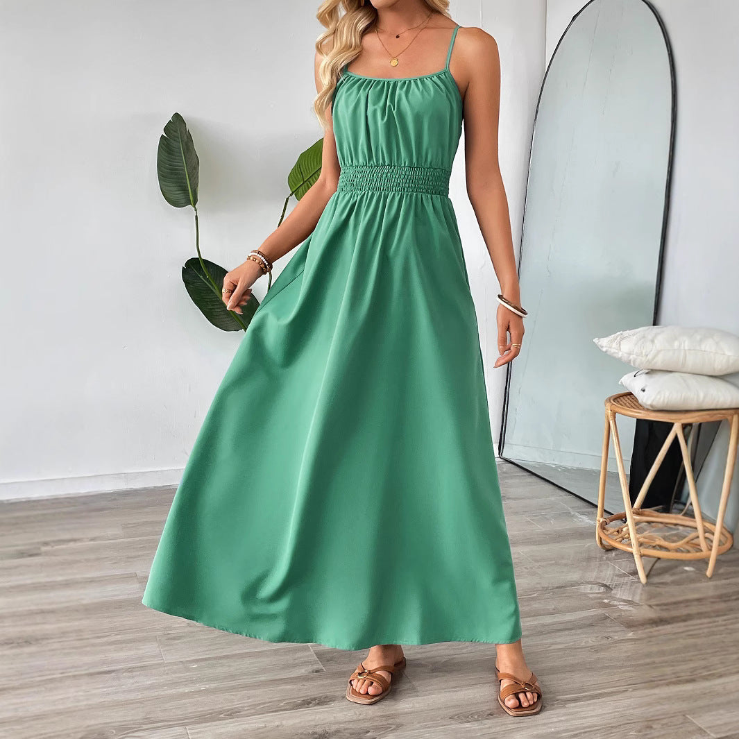 Shanuo independently develops 2025 new  summer European and American dresses,  women's clothing swings