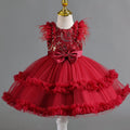 New arrivalin stockkids dress tutu cake princess dress baby girl first birthday dress baby dress