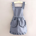 66 workwear overalls with lace-trimmed hem - pure blue