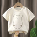 Short t-shirt-beige bear