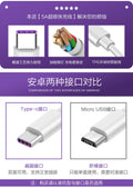 5a super fast charging typec data cable suitable for huawei p3020mate30 honor v10/20 mobile phone charging cable