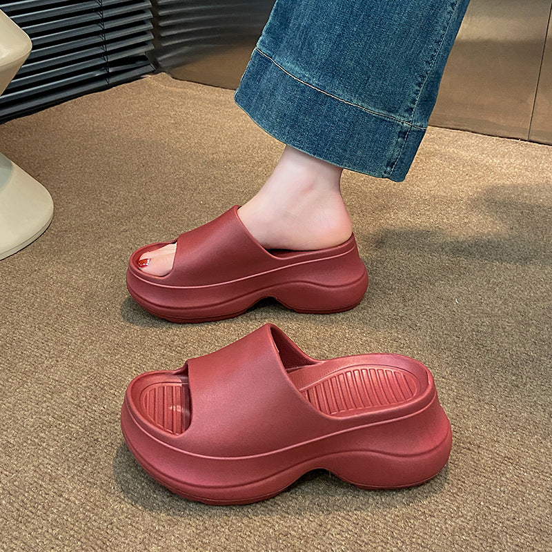 "eva platform sandals with hidden wedge heel - women's 2025 summer collection: comfortable, stylish, and perfect for beach & outdoor wear"