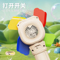 Douyin electric windmill bubble machine kids toys fully automatic rotating windmill lighting handheld bubble wand wholesale