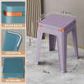 Plastic stool storage for homethickened living room dining stool adult strong non-slip square stool casual durable modern bench