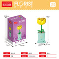8814-10 yellow rose 34pcs [gift box packaging]