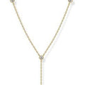 Stainless steel starburst multi-layer beaded y-necklace - adjustable fashion necklace for everyday wear, perfect gift for her
