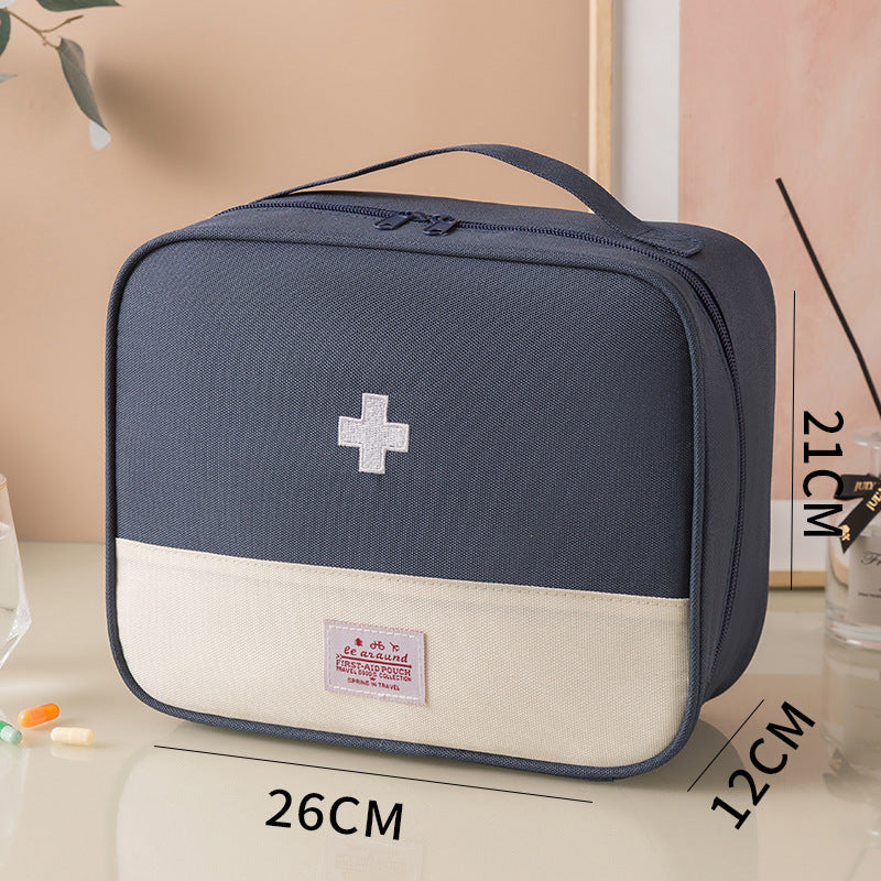Portable First Aid Kit Cross Drug Storage Bag Travel Business Travel Medical Kit Large Capacity Medical Emergency Kit