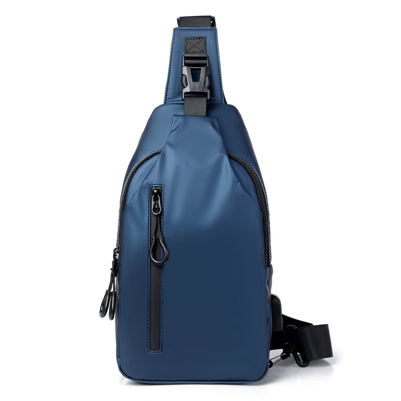 New outdoor large-capacity messenger bag, a hair men's breast bag, fashionable and simple fashion trend shoulder bag