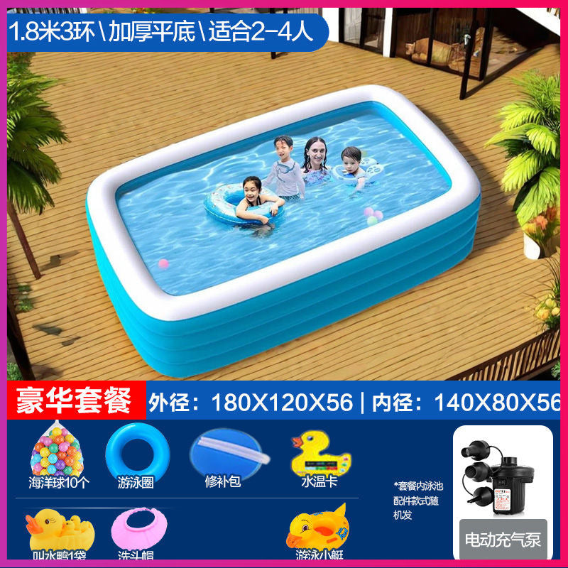 Inflatable swimming pool baby kids indoor swimming pool for home large foldable swimming pool outdoor water pool