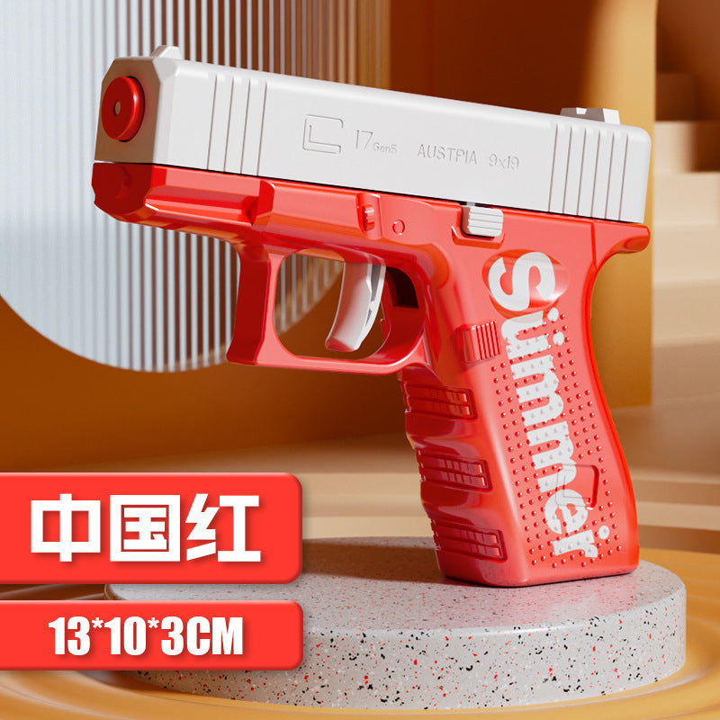 [customized] manual continuous reloading mini glock water gun summer outdoor water gun beach kids toy