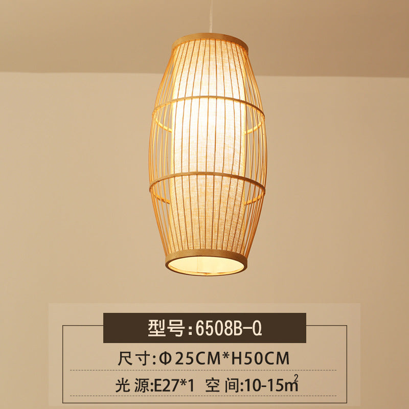 Manufacturer Home Furnishing Bamboo Chandelier Living Room Chinese Tea Room Restaurant Hotel Aisle Tatami Tea House Lighting Energy Saving