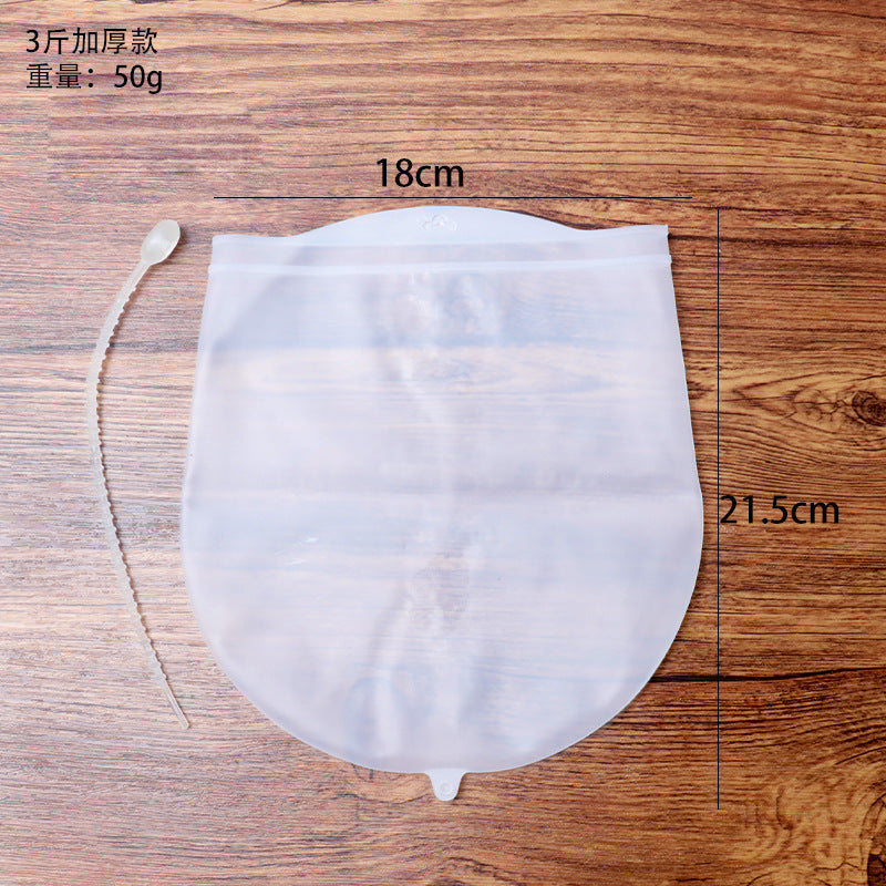 Silicone kneading bag - food grade silicone flour bag - kitchen home use non-stick dough kneading & proofing tool - mess-free baking