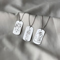 Laser engraved necklace wholesale - european & american cross-border alloy jewelry - women's couple pendant - anime cartoon light luxury sweater chain