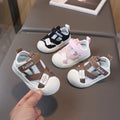 summer mesh shoes new kids sandals soft sole closed toe protective footwear baby boys and girls first walking shoes clogs korean style