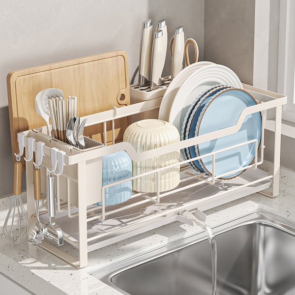 Drain bowl rack, kitchen window sill, cutting board, tableware drain rack, no installation, narrow small sink side dish rack