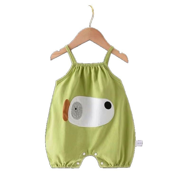 Newborn & infant summer sleeveless romper - cute & stylish baby jumpsuit for lounging & outings
