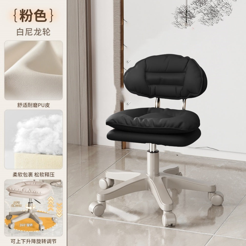 Makeup chair front desk movable computer chair backrest adjustable cloud chair modern casualpopular bar chair swivel chair