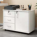 Filing cabinet office movable storage cabinet small drawer cabinet under the desk with wheels storage cabinet low cabinet information cabinet no