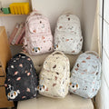 New arrival cartoon nicheeasiest for match school bag korean style girl bag style printing graffiti student women's backpack waterproof backpack