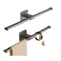 Gun gray towel rack bathroom punch-free storage rack bathroom wall-mounted bilateral single pole simple towel rack normcore