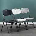 Amazon export outdoor chair thickened plastic hdpe backrest chair folding dining chair portable training chair