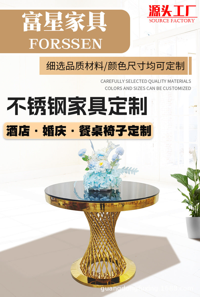 Nordic wedding decoration metal stainless steel rack flower stand birthday party cake table dessert three-layer display stand