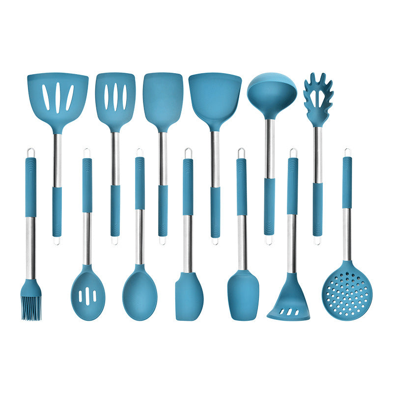 Food grade silicone spatula set High temperature resistant non-stick pan Special spatula Silicone kitchen utensils Spoon Leaky spatula Colander