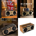 Km-7 retro wooden speaker - portable outdoor subwoofer wireless bluetooth radio tf card speaker - default options