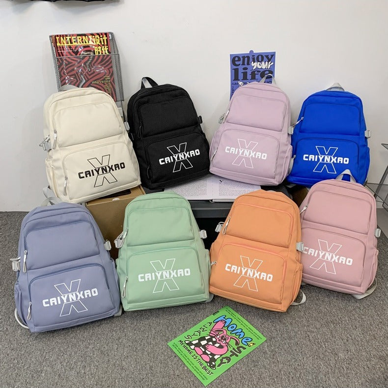 New Korean version of sweet college style versatile backpack small fresh Mori girl cute student schoolbag backpack