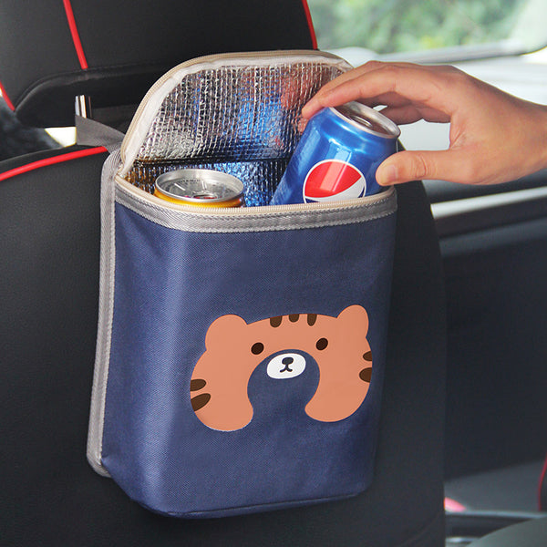 Beilian car cartoon thermal insulation bag car seat back multi-functional thermal insulation bag car aluminum film storage bag manufacturer