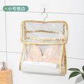 Bathroom clothes storage handy gadget bath clothes waterproof bedroom dormitory storage hanging bag fabric wall hanging storage bag