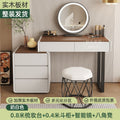 Vanity table bedroom casual walnut color chest of drawers vanity table all-in-one small makeup table retractable makeup table
