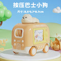 Dropshipping kids press boys and girls sliding car pull back cartoon airplane bus sedan toy car
