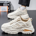 Men's shoes 2025 new winter collection: versatile casual athletic mesh breathable non-slip wear-resistant height increasing dad sneakers
